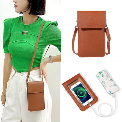 Leather Wallet Crossbody Fashion Touch Screen Phone Bags Handbag Messenger Bags