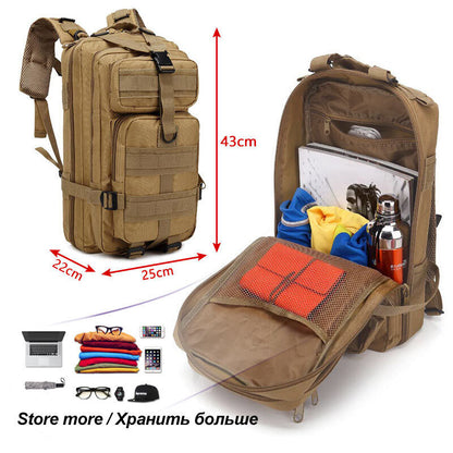 Backpack Military Army Bag Rucksack Hiking Sports Pack Climbing Bags