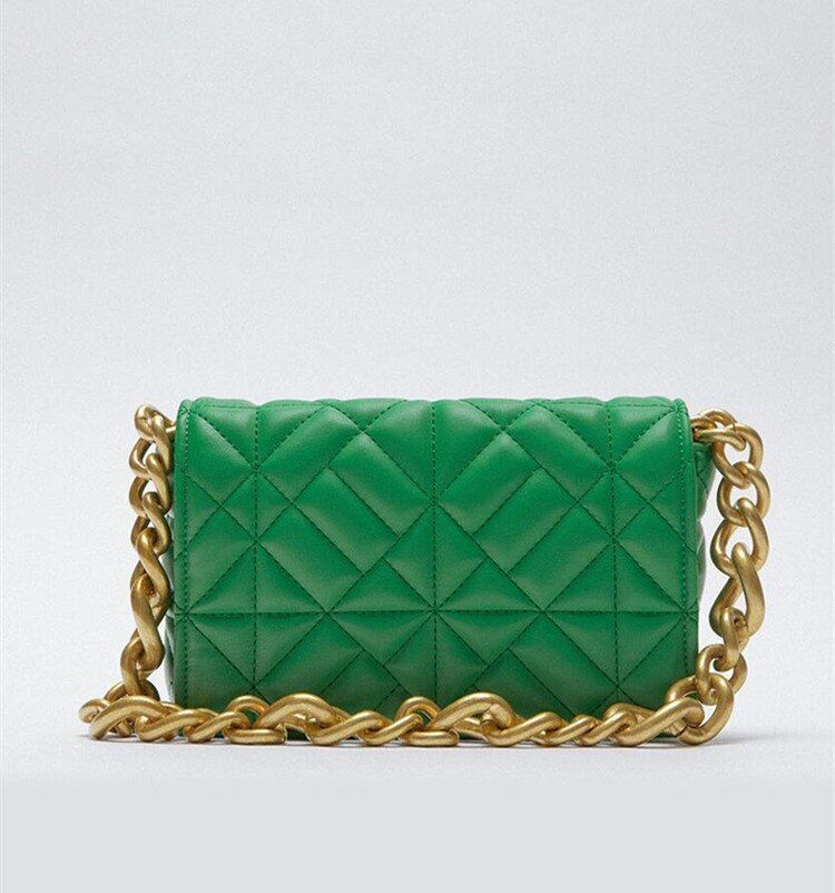 Soft Leather Chain Shoulder Bag Purse Handbag Clutch Tote High Quality S/L Sizes