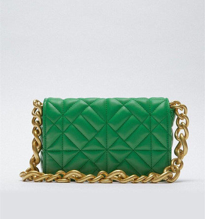 Soft Leather Chain Shoulder Bag Purse Handbag Clutch Tote High Quality S/L Sizes