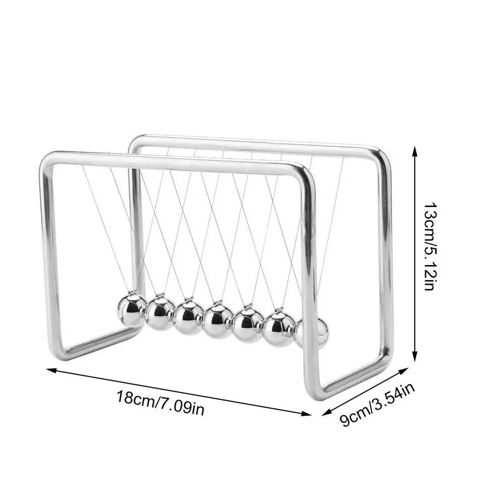 Newton Cradle Balance Steel Balls Desk Toy Science Pendulum School Teaching Tool