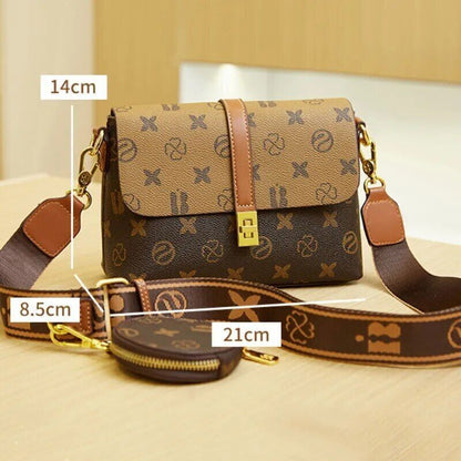 Bag Business Small Women's Bag 2-IN-1 Wide Shoulder Bag Crossbody Bag
