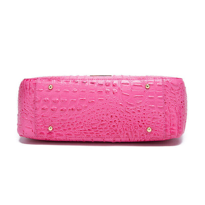 Women Patent Leather Crocodile Handbag Sling Satchel Tote Shoulder Bag Party Bag