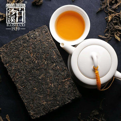 Anhua Baishaxi 2018/2019 Yupin Fucha Classic 1953 Dark Tea Brick Tea 318g