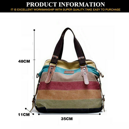 New Women's Canvas Handbag Shoulder Bags Hobo Bag Large Travel Messenger Bag