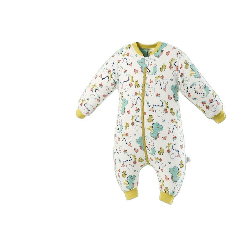 Cotton Sleeping Bag Long Sleeve Split Leg Baby Cloth Fit 0~6 Year Baby
