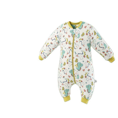 Cotton Sleeping Bag Long Sleeve Split Leg Baby Cloth Fit 0~6 Year Baby