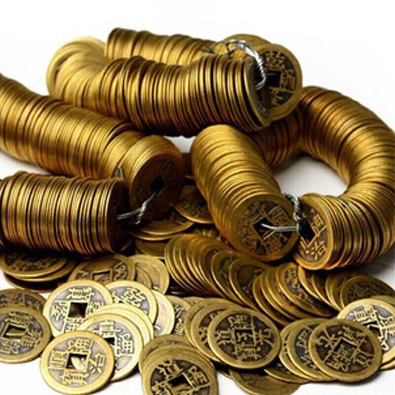 Feng Shui Lucky Coins 20 Pcs Chinese Ancient Oriental Emperor Qing Money 20-24mm