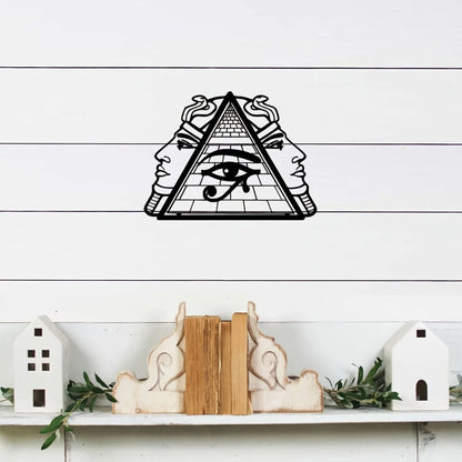 1pc Pyramid Theme Decor Wall Art Decorations, Indoor Living Room Classic Decor