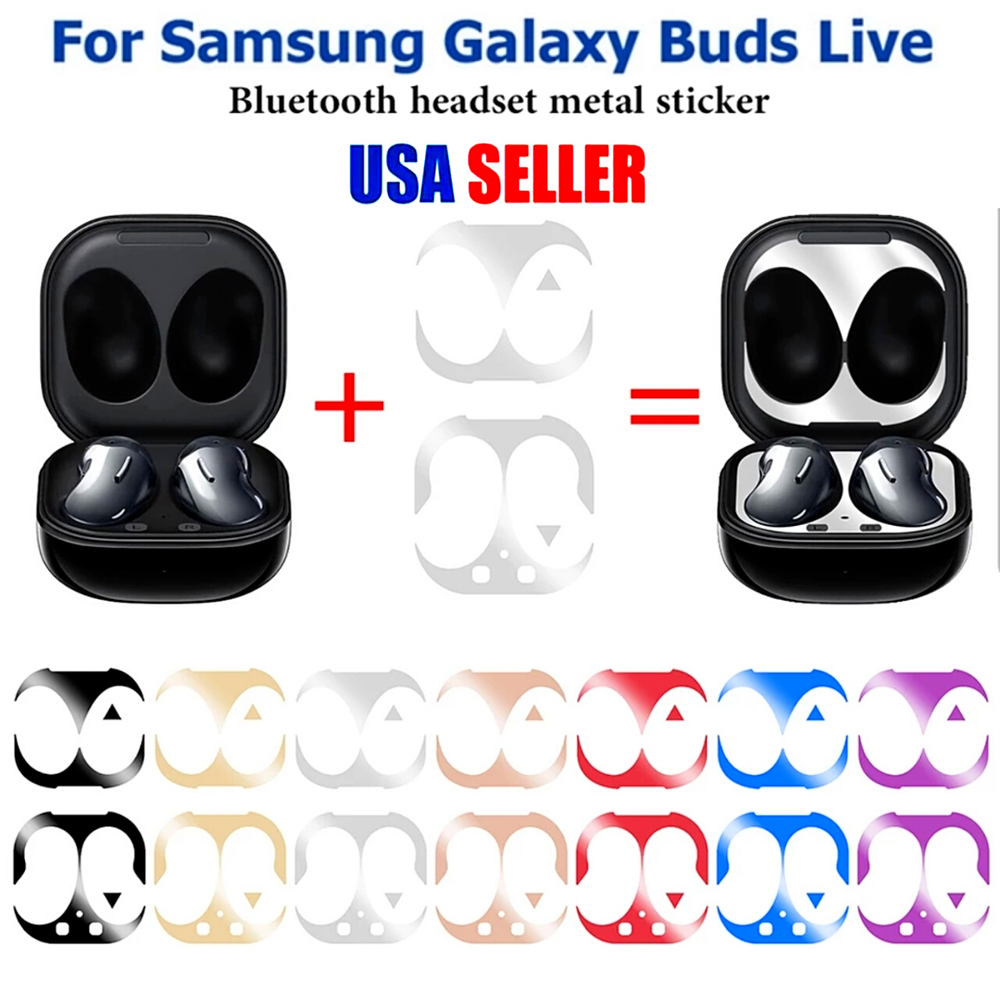 Metal Dust Guard Sticker Decal Skin Protector For Samsung Galaxy Buds live