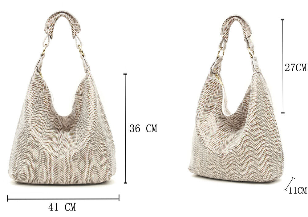 100% Genuine Leather Shiny Shoulder Bags Big Bag Handbags Women