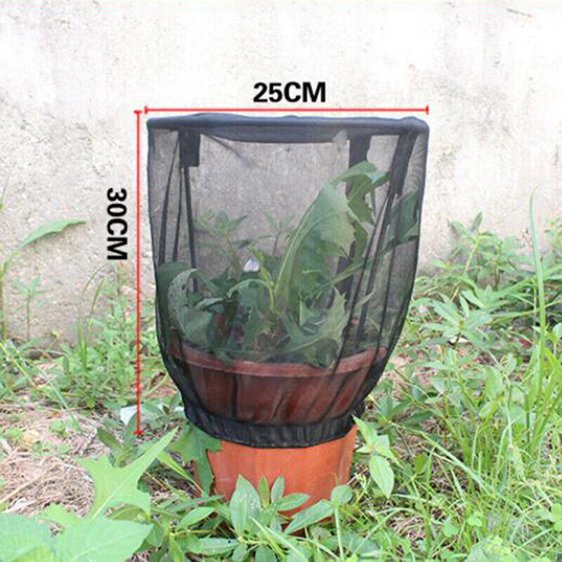Plant Protective Net Cover with Zipper Mesh Net Bag Garden Plant Cover Fruit