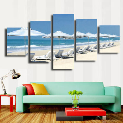5 Pieces Canvas Wall Art Poster and Print Living Room Seascape No Framed