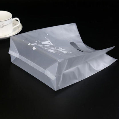 50pcs Thank You Plastic Candy Gift Bags Shopping Bags Wedding Wrapping Bags!
