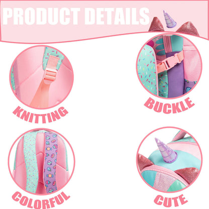 Kids Backpacks Girls School Bag Box School Backpack Girls Set Bookbag