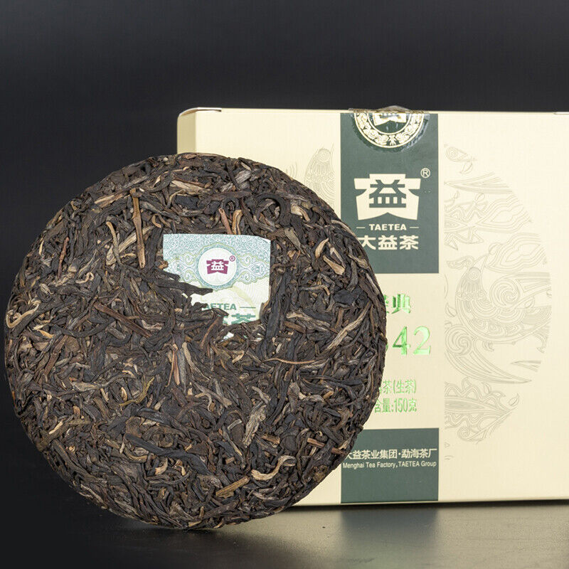 TAETEA Classic 7542 Raw Pu'er Tea Menghai Dayi Puerh 150g Puer Raw Pu-erh Tea