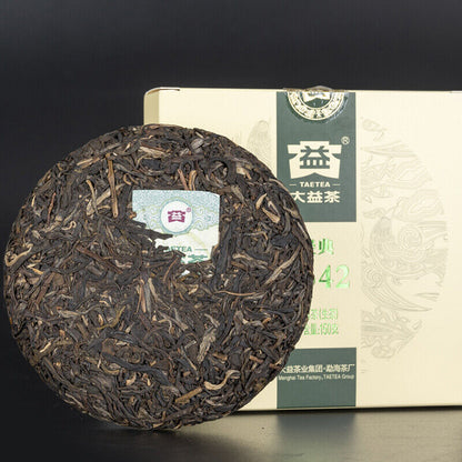 TAETEA Classic 7542 Raw Pu'er Tea Menghai Dayi Puerh 150g Puer Raw Pu-erh Tea