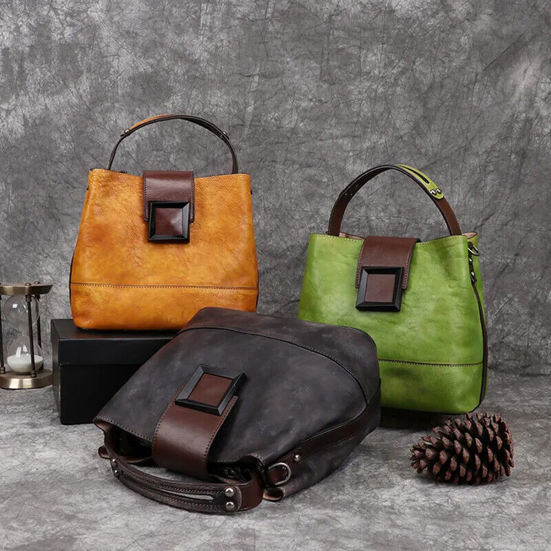 Women's Bag Genuine Shoulder Bags Women Bag First Layer Cowhide Bags Female