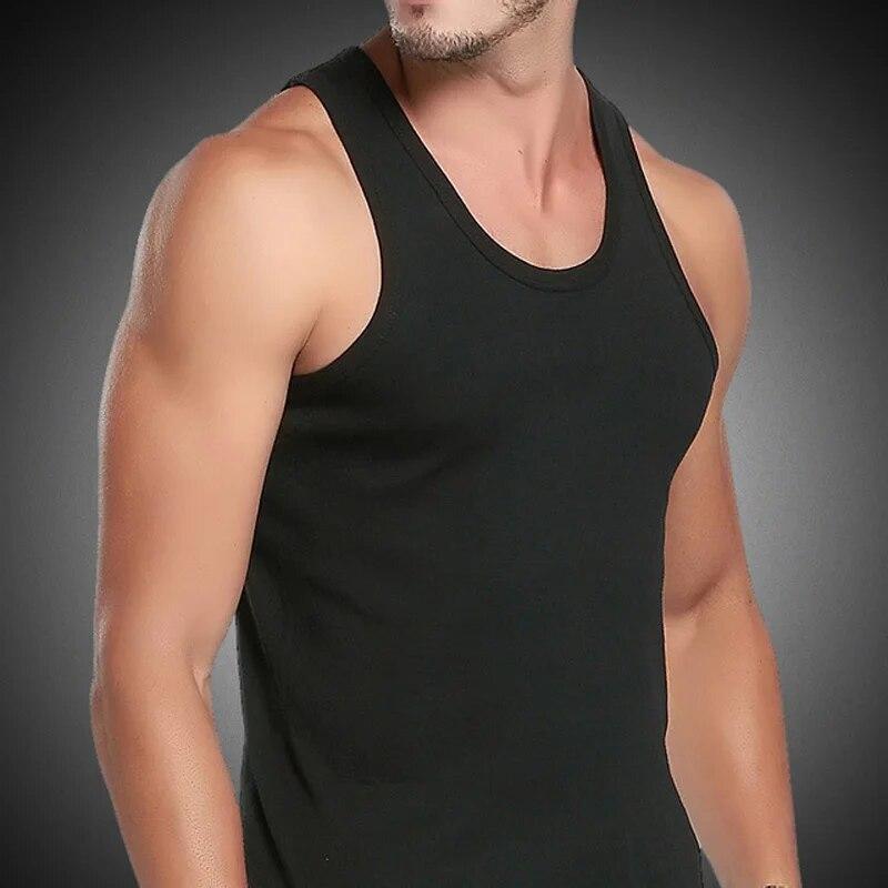 Mens Gym Training Vest Fitness Singlet Workout Muscle Bodybuilding Tank Tops