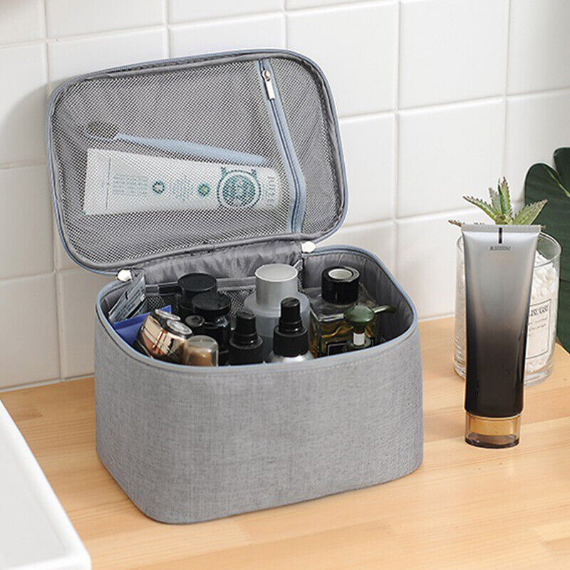 Travel Waterproof Portable Women Makeup Bag High Capacity Toiletries Storage zd