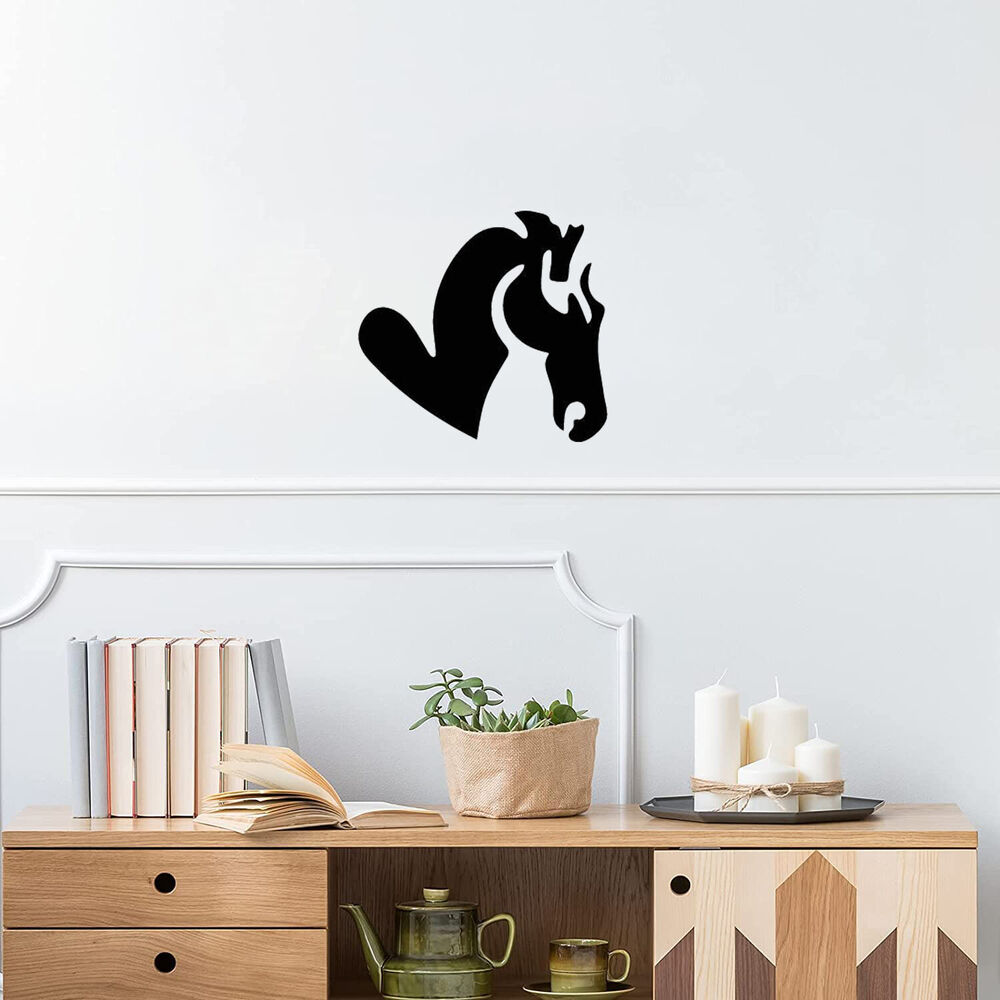 Horse Head Metal Wall Art | Home Wall Decor | Horse Plaque | 15" High X 15" Tall