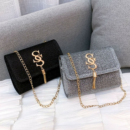 Sequin Flap Crossbody Bag Tassel Chain Ladies Party Handbag Purse Messenger Bags