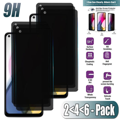 For Motorola Moto G Stylus 2021 Privacy Tempered Glass Anti-Spy Screen Protector
