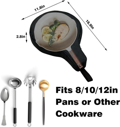 Cast Iron Skillet Bag, WITSTEP Frying Pan Storage Bag Fits 8/10/12 In...