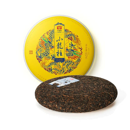 TAETEA Ripe PU'ER Tea, Aged “Xiao Long Zhu” Puerh Pu erh Tee Cake Black cha 357g
