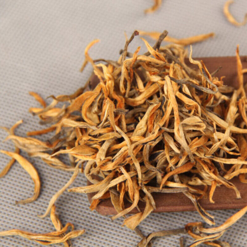 Red Single Bud Organic Dian Hong Tea Yunnan Spring Tea Top Gold Wire Black Tea-