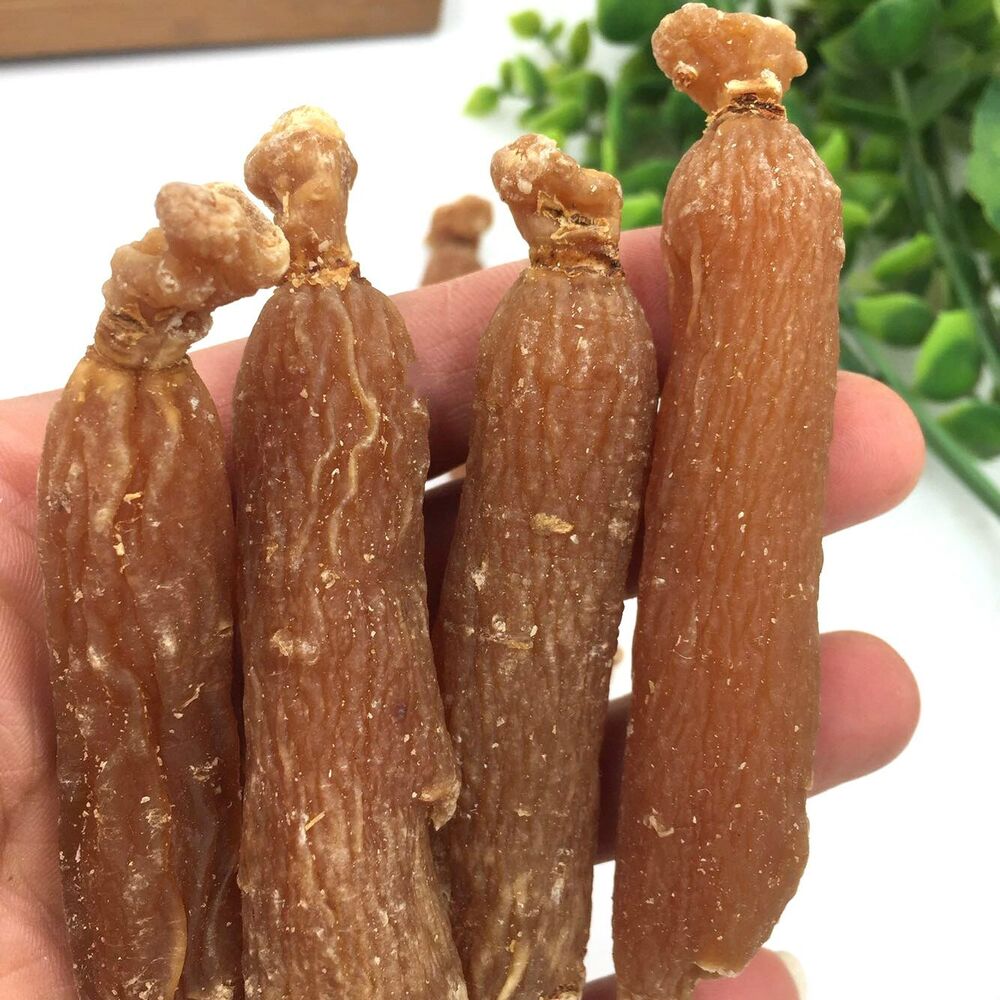 Asian Panax Red Ginseng man Root,RARE ChangBai Moutain Red Ginseng 5-6years tea