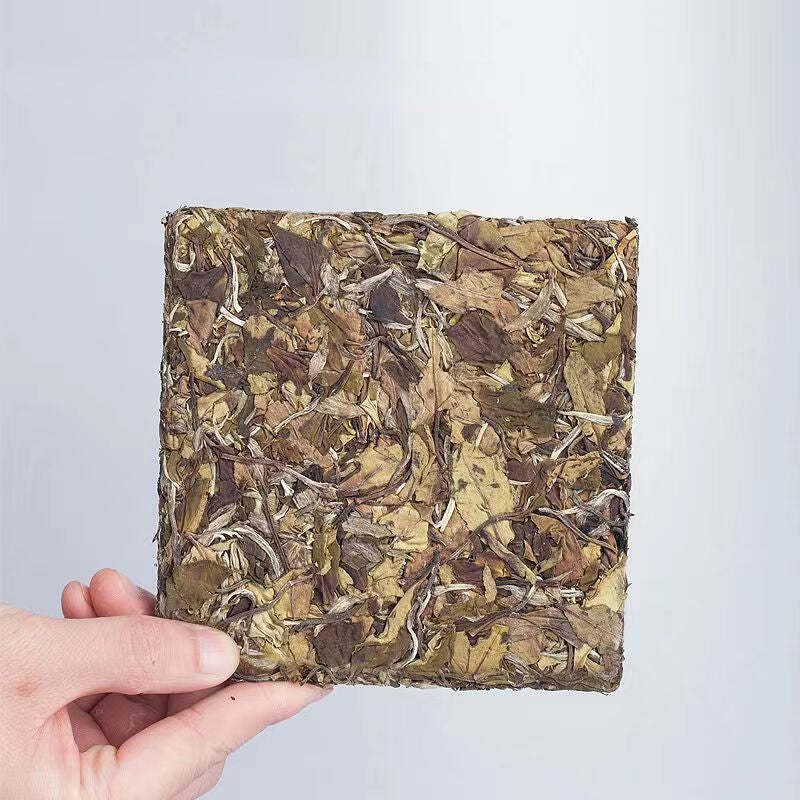 100g/200g Fuding Shoumei White Tea Brick Chinese Organic Old White Tea Healthy