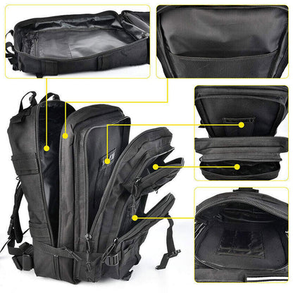 25L Military Rucksacks Tactical Assault Backpack 1000D Nylon Hunting Bag Sports