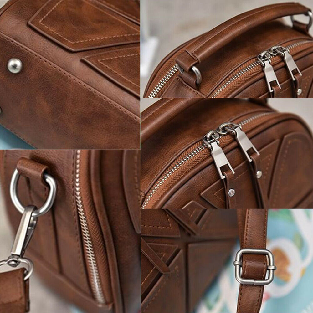 Women Ladies PU Leather Shoulder Bag Messenger Crossbody Handbag Tote Purse