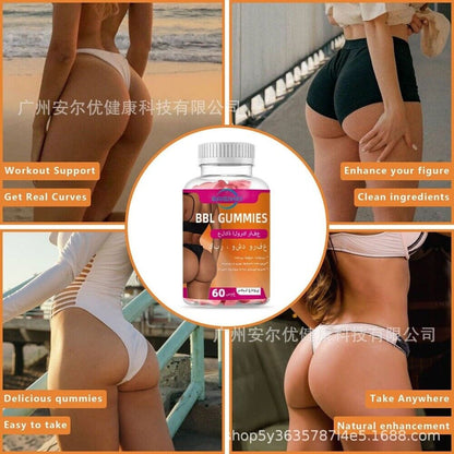 Hot selling BBL GUMMIES buttock free vegetarian cross-border spot on Amazon