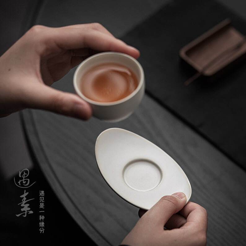Oval Ceramic Tea Coaster|Coffee Coaster|Tea Accessories