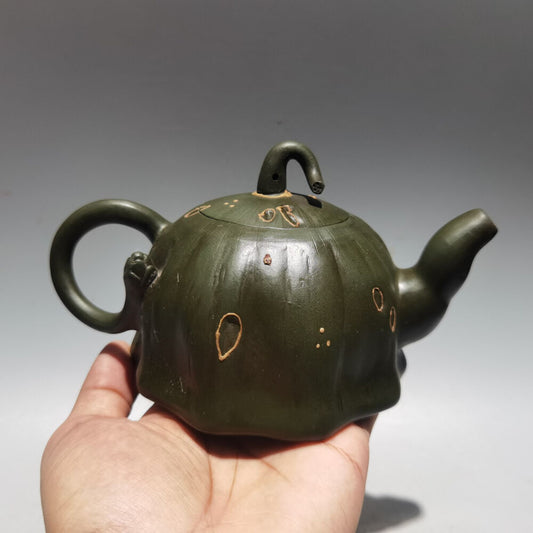 Chinese Yixing Zisha Clay Handmade Exquisite Teapot（莲子壶 低款：陈鸣远）