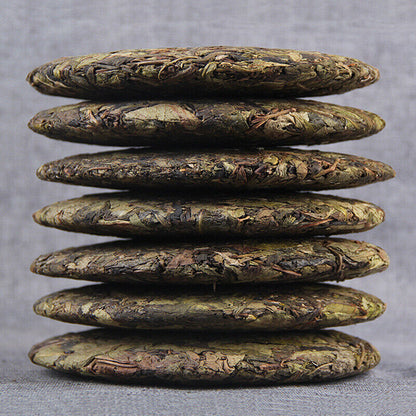 Seven Seed Cake Tea Leaves Lincang Island Gold Leaf 357g Old Tree Puerh Cha Tea-
