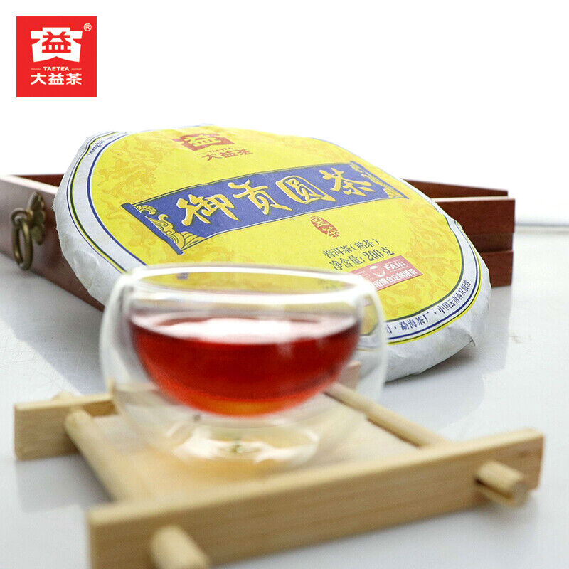 Yu Gong Yuan Cha 2015 Yunnan Menghai Tea Factory Dayi Ripe Pu Er Cake Puer 200g