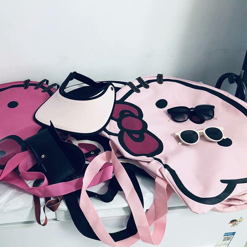 Cute Hello Kitty Shoulder Bag Handbag Tote Travel Storage Bag Large Capacity NEW