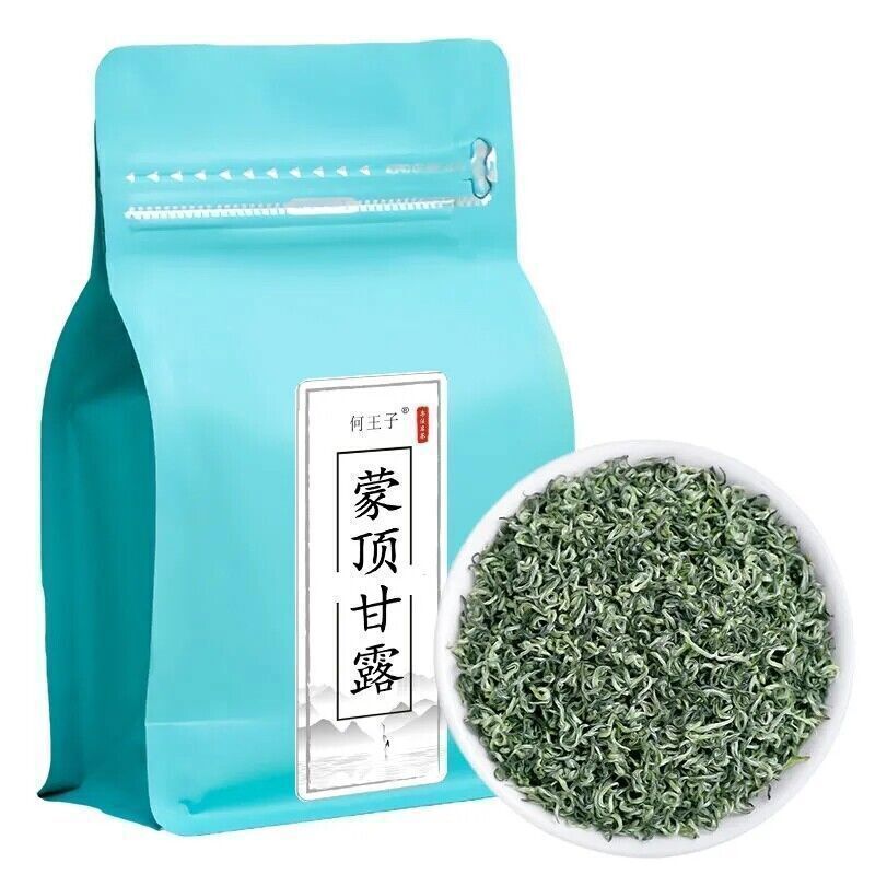 蒙顶甘露新茶四川特产绿茶蒙顶山茶叶毛峰散装雨前一级口粮茶 China Si Chuan New Green Tea Meng Ding Gan Lu 中国茗茶