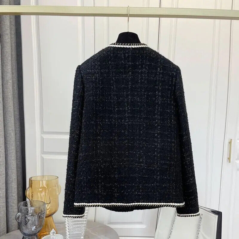Coat Women's Fall Winter Jackets Overcoat Tweed Top Outwear