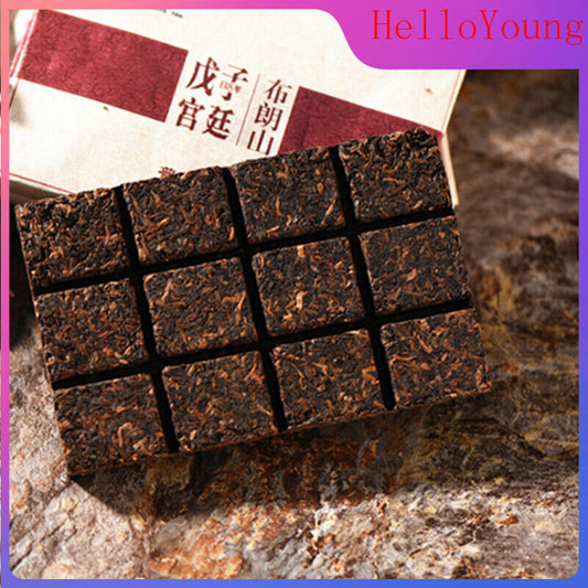 Brick Tea Yunnan Puerh Tea Ripe Tea 80g Brick Pu Erh Tea Pu er Health care tea