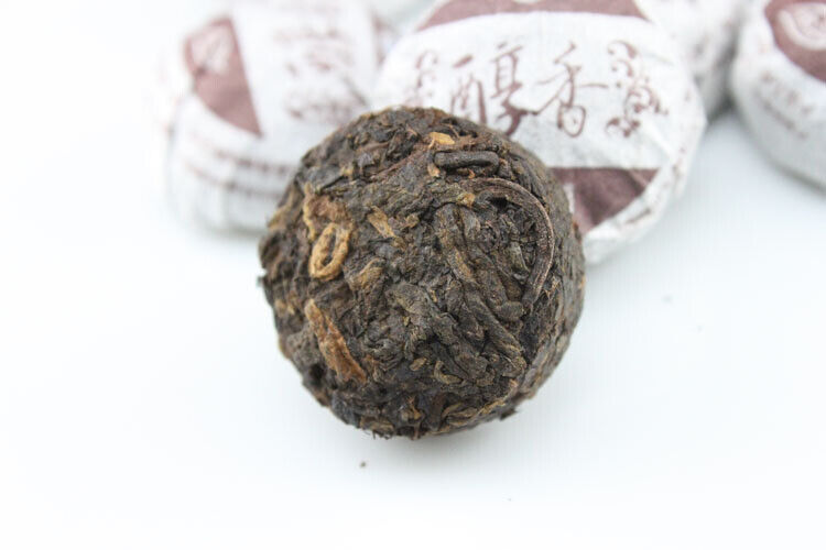 Pu-erh Ripe Chinese Health Cake Mini Puer Tea Black Tea Alcohol Tuo Puer Yunnan-