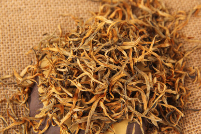 Golden Silk Dian Hong Spring Tea 云南红茶2023年春茶 滇红茶 红单芽 金丝滇红春茶500g