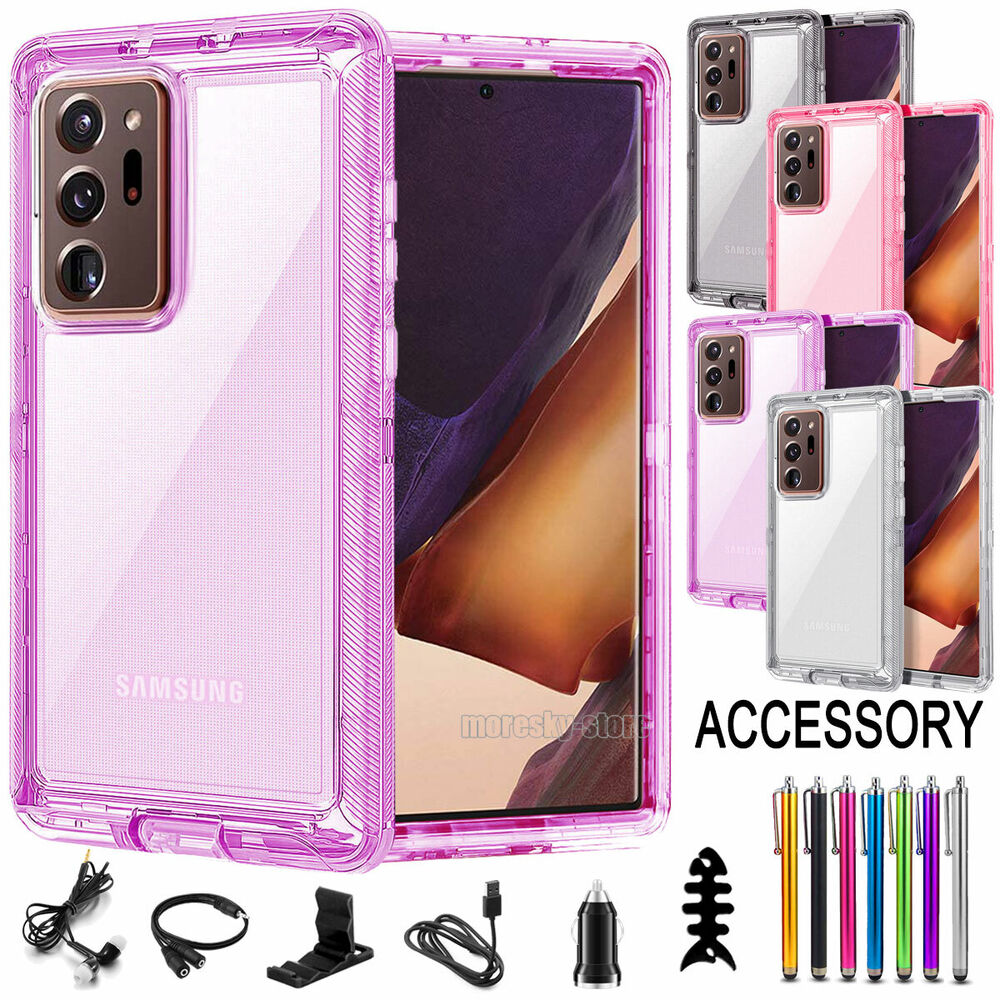 For Samsung Galaxy Note 20 Ultra 5G Transparent Case Clear Phone Cover Accessory