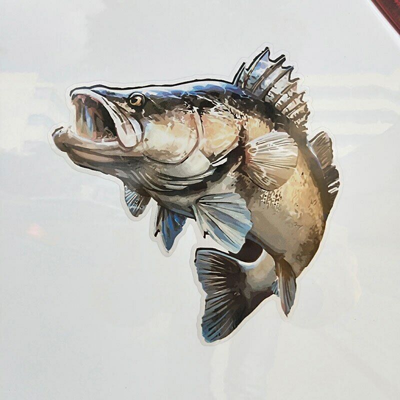 Personality Car Styling Decals Fish Reflective Car Stickers PVC Auto Ornaments