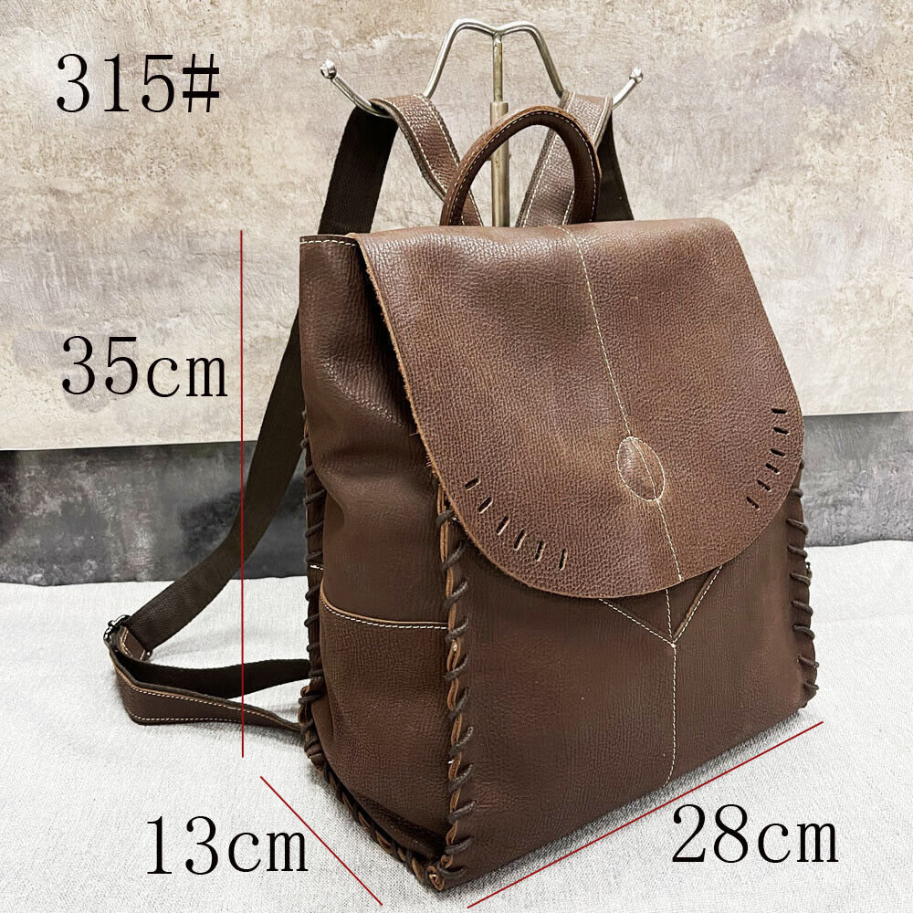 New Designer Cowhide Leather Backpack, Women's Soft Leather Handbags Travel Bag