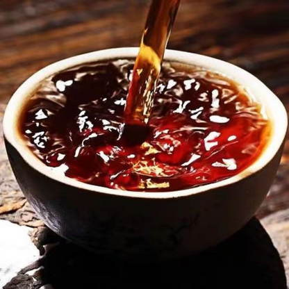 357g Yunnan Ripe Puerh Tea Nannuoshan Pu-erh Cooked Tea Cake Chinese Pu'er Tea