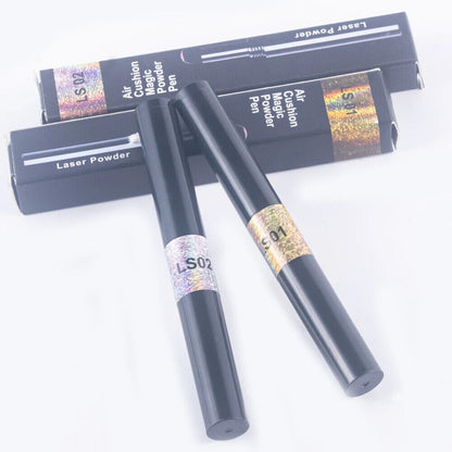 Nail Powder Cushion Pen Glitter Holographic Laser Gold Silver Shimmer Pigment 1g